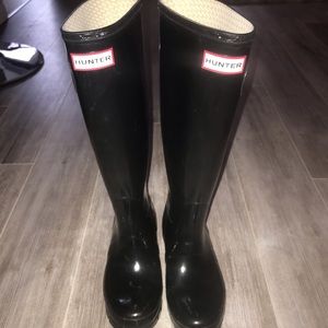 Original Tall  Hunter Gloss Rain Boots US Size 6